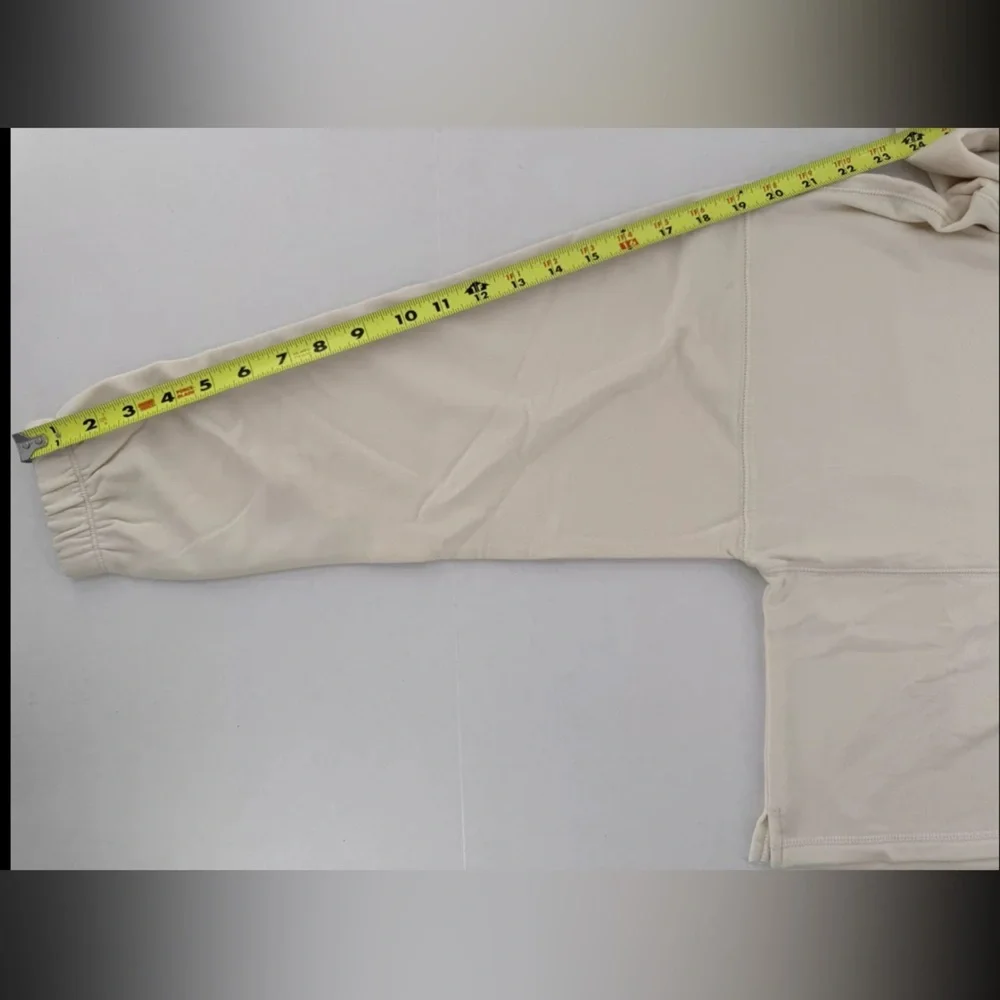Champion Hoodie Sweatshirt Cropped Sz S Soft Touch Gym Minimalist White Casual‌ - Picture 9 of 11